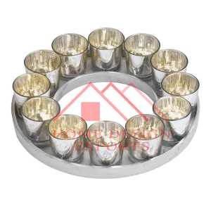 Portavelas de aluminio de Venta caliente Portavelas de aluminio TLight para decoraciones de centro de mesa de boda - Product Image 6