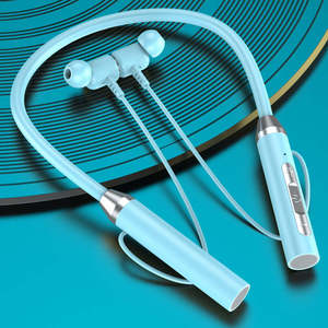 Draadloze Tws Oordopjes Met Microfoon Magnetische Sport Nekband Hoofdtelefoon <span class=keywords><strong>3.5Mm</strong></span> Interface Opknoping Nek Ontwerp - Product Image 6