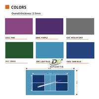 Revêtement de sol en acrylique pour pickleball, revêtement de sol portable pour terrain de pickleball, tapis de sol pour pickleball, revêtement de sol sportif, tapis de pickleball en rouleau
