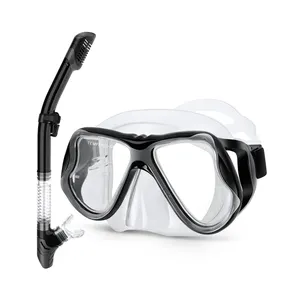 Nieuw Ontwerp Custom Anti-Fog Anti-Lek Grote Lens Freediving Apparatuur Breed Zicht Siliconen Duikmasker Zwemmen Snorkelen