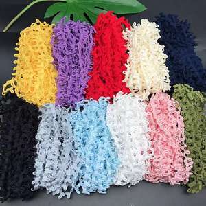 Korset Jahit Lebar 13Mm, Kancing <span class=keywords><strong>Loop</strong></span> Renda, <span class=keywords><strong>Trim</strong></span> <span class=keywords><strong>Loop</strong></span> Pengantin Elastis - Product Image 1