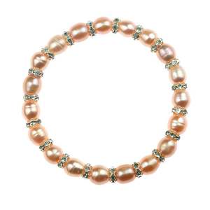 Bracelets en perles d'eau douce de 7 mm en forme de mètre, faits à la main, accessoires pour étal de vente en gros, élastiques - Product Image 2