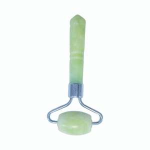 ลูกกลิ้งนวดขนาดเล็กทรงเจดีย์หินสีเขียว เครื่องมือลูกกลิ้งโค้งสำหรับการนวดปรับรูปหน้าและผ่อนคลายคอ - Product Image 2