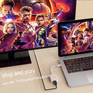 <span class=keywords><strong>Adaptateur</strong></span> convertisseur Premium USB C Type C 3.1 mâle vers HDTV femelle 4K/30Hz <span class=keywords><strong>pour</strong></span> Macbook Notelook Moniteur - Product Image 4