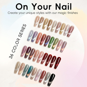 Esmalte de Uñas en Gel UV de Primera Calidad, No Tóxico, Ecológico, Vegano, 30 Colores Brillantes, Efecto Ojo de Gato, Líquido en Botella, Profesional, para Uñas DIY - Product Image 2