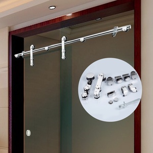 SIMEKO Vente en gros directe d'usine de luxe Salle de bain Douche Porte en verre trempé Système coulissant à rouleaux en acier inoxydable - Product Image 1