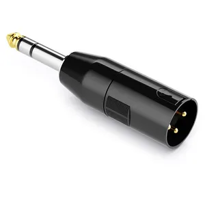 6.35mm Mono mâle vers XLR 3 broches femelle/mâle prise Audio convertisseur adaptateur connecteur pour casque Microphone amplificateur de puissance guitare