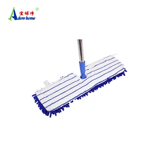 Flat Mop With Squeeze Bucket Wet And Dry Floor Cleaning Microfiber Pad Mop
