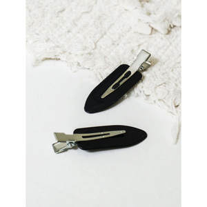 4 pinzas para el cabello negras sin terminar con menos negro sin cortar - Product Image 1