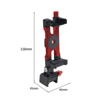 Support de téléphone portable FEICHAO pour caméras d'action, pince métallique, adaptateur de trépied pour DJI RS2 RSC2 RS4 RS3 PRO/Mini/RS5 Gimbal SLR Cage