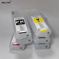 Cartouche d'encre rechargeable WEL-TRY pour traceur HP72 70 727 728 730 745 746 Designjet T790 T1708 T920 T830 T730 T1600 Z2600 Z5600