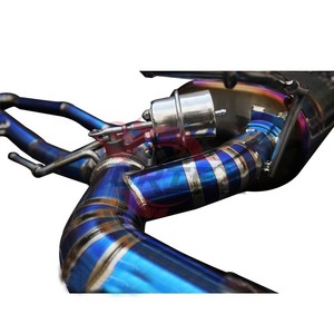 Kit d'échappement Catback Vortex Mastercrafted Gradient Blue Titanium avec embouts en carbone pour Nissan 370Z Z34 3.7L 2009-2020 Tuning Mod - Product Image 6