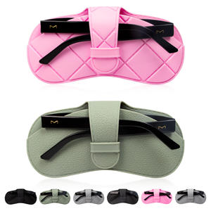 2025ใหม่กล่องแว่นตาหนังเทียมสำหรับใส่แว่นกันแดดกรอบแว่นตาทำจากซิลิโคนออกแบบโลโก้ได้ตามต้องการ - Product Image 4