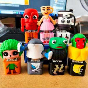 2025 MG Tung Tung Sahur porte-clés bureau décor bouton-poussoir soulagement du Stress jouet créatif Meme Figure italien Brainrot Collection - Product Image 1