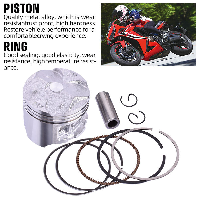 64.5mmオートバイアクセサリーシリンダーCBF150、ホンダXR150 CRF150Fピストンスリーブシリンダーに適合 acce オートバイ用  78mmボアシリンダーピストンリングキット CRF250R CRF250X 12100-KRN-670 12100-K Compatible Compatible With For TTR250 For 4GY 1999-2006 対応 バイク用ピストンリングキット バイク