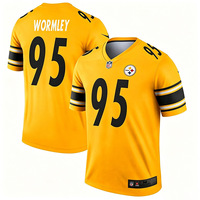 Conjunto de Uniforme de Fútbol Americano Personalizado, Tejido, con Acolchado, Transpirable, de Poliéster, para Hombre y Jóvenes, OEM