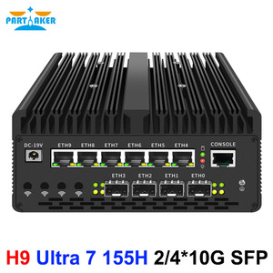 Partaker tường lửa Mini PC Ultra 7-155H 14th Gen 6 2.5g Lan 4x/2x10G SFP, <span class=keywords><strong>Thunderbolt</strong></span> 4 vPro, 2xnvme cho proxmox máy chủ gia đình - Product Image 6