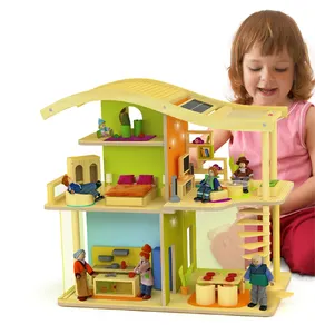 Maison de poupées en bois, jouets pour enfants, haut de gamme, nouveau Type, meubles