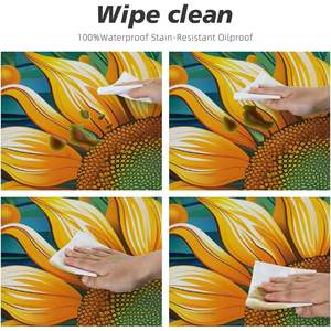 Ygpark ผ้าปูโต๊ะทรงกลมกันน้ำยืดหยุ่นได้ผ้าเช็ดทำความสะอาดผ้าคลุมโต๊ะสำหรับโรงแรมและงานเลี้ยง - Product Image 6