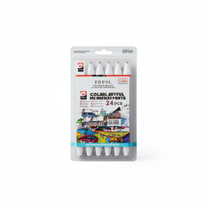 Paquete de 24 Marcadores de Doble Punta Erpsl, Tubos de Marcadores Coloridos para Dibujo Artístico - Product Image 2