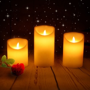 Venta al por Mayor <span class=keywords><strong>de</strong></span> Fábrica: Velas LED <span class=keywords><strong>de</strong></span> Alta Calidad sin Llama con Llama Móvil para Celebraciones y Decoración del Hogar - Product Image 3