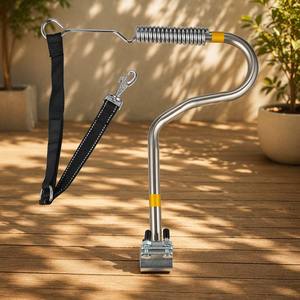 Correa para <span class=keywords><strong>Perro</strong></span> para <span class=keywords><strong>Bicicleta</strong></span>, Ajustable, Manos Libres, con Amortiguador de Resorte, Brazo de Hierro, Correa Reflectante, Correa de Seguridad para Ciclismo y Caminatas al Aire Libre - Product Image 1