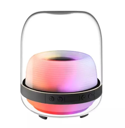 Colorful RGB Led Light Wireless Bt Speaker Aura Studio Wireless Outdoor Stereo Speaker With Lanyard