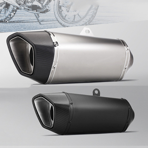 Tubo di Scarico per Moto 51mm 60mm Silenziatore in Fibra di Carbonio per Scooter con DB Killer per Z400 R25 R6 R3 R1 FZ6 S1000rr - Product Image 2