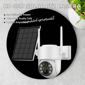4MP Solar Powered PTZ Outdoor Colorful Night Vision <strong>Camera</strong> Full HD 8000mAh Battery <strong>PIR</strong> Motion Detection CMOS <strong>Sensor</strong> 4G SIM Card - Product Image 2