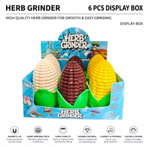 2026 Creative Corn Shape <b>Herb</b> <b>Grinder</b> 4 Layer Manual Zinc Alloy Tobacco <b>Grinder</b> Smoking Accessories - Product Image 1