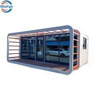 Maison préfabriquée en conteneur WinFair à prix compétitif, type Apple Cabin, avec terrasse, pour camping/cabane de camping en plein air