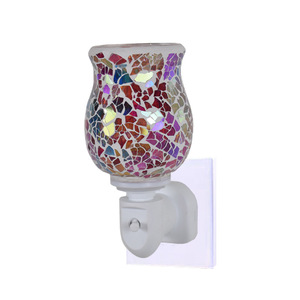 Crackle Mosaic Eco-Friendly Highly Scented Aromatherapy Electric <strong>Wax</strong> <strong>Melt</strong> Burner Night Light Scented Oil Burner <strong>UK</strong> Plug Candle - Product Image 3
