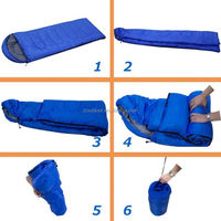 Sac de couchage léger pour le camping, couverture chaude pour la randonnée, couette pliable pour l'extérieur avec sac de rangement