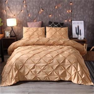 ODM/OEM Trắng <span class=keywords><strong>3D</strong></span> Thêu 100% Polyester Duvet Comforter Bìa Gối Nữ Hoàng/Vua Kích Thước 3Pcs Bộ Đồ Giường Bộ - Product Image 3