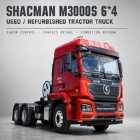 Camion tracteur SHACMAN M3000S 6x4 Euro 4 450HP d'occasion avec moteur Weichai pour le transport de marchandises longue distance, tracteur Shacman 6*4 /8*4