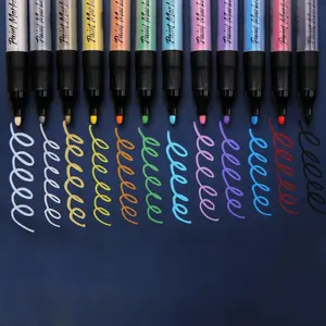 Touchfive — ensemble de stylos marqueurs de peinture acrylique multicolores à base d'eau, 50 couleurs, personnalisé, pour les projets de bricolage détail