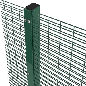 Clôture de sécurité en fil soudé, panneaux en maille 358 revêtus de PVC 3M, <span class=keywords><strong>anti</strong></span>-escalade, clôture de jardin pour maisons, maille fine - Product Image 5