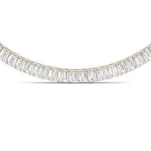 สร้อยคอเพชรทรงเรเดียนท์คัท ดีไซน์ซิมโฟนี สวยหรู ของขวัญเครื่องประดับชั้นดีสำหรับผู้หญิง - Product Image 3