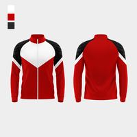 24/25 veste de football de haute qualité survêtement logo de football vêtements de sport d'entraînement veste d'échauffement pour l'impression par Sublimation