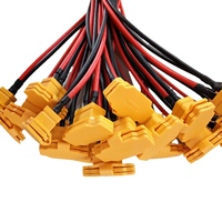Kabel Adaptor XT90/XT60 untuk Kendaraan Listrik, Kabel Konektor Pria-Wanita Berbahan Nylon/PBT dengan Rating IP66 untuk Peralatan Rumah Tangga