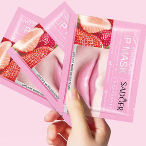 SADOER 2025 New Fruit Extract Moist urizing Sheet Lippen pflege maske OEM ODM Nou rishing Dry Lip Schlaf maske - Product Image 1