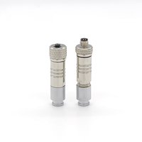 L'automatisation industrielle IP67 IP 68 Étanche Droite rapide snap lock dans circulaire M5 3pin 4pin 5pin mâle assemblée connecteur