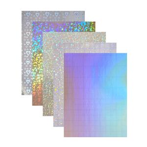 Album <span class=keywords><strong>photo</strong></span> autocollant A4, film thermofusible holographique auto-adhésif, brillant, étanche, souple, moulage par soufflage, 20 feuilles - Product Image 1