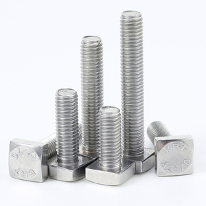 M8 * 45 DIN 479 en acier inoxydable zingué 12.9 Grade Hdg boulon coulissant <span class=keywords><strong>à</strong></span> tête carrée pour machine concasseur <span class=keywords><strong>à</strong></span> percussion - Product Image 2