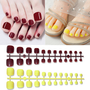 <span class=keywords><strong>Uñas</strong></span> Postizas <span class=keywords><strong>para</strong></span> los <span class=keywords><strong>Pies</strong></span>, 24 Piezas, <span class=keywords><strong>para</strong></span> Mujer, <span class=keywords><strong>Cortas</strong></span>, Brillantes, Acrílicas, de Cobertura Completa, 6 Colores Sólidos, Puntas Cuadradas - Product Image 1