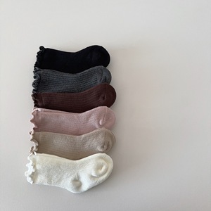 <span class=keywords><strong>Calcetines</strong></span> para Bebés y Niñas, <span class=keywords><strong>Calcetines</strong></span> Gruesos para Bebés, <span class=keywords><strong>Calcetines</strong></span> Holgados con Volantes, de Algodón de Rizo, Cálidos y Cómodos - Product Image 3