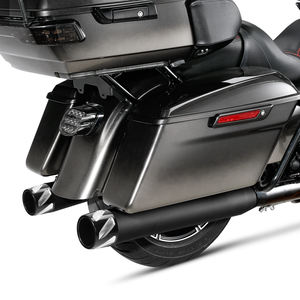 XF2906H03-06-B TCMT Noir 4 "Slip-On Megaphone Silencieux Tuyaux D'échappement Fit pour Harley Touring 1995-2016 - Product Image 2