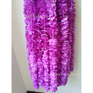 Guirlandes artificielles de glycines et d'orchidées en soie, décorations de plafond pour mariage, 30 couleurs, installation à domicile - Product Image 4