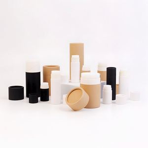 Tube en papier pour produits de beauté avec logo personnalisé, petit tube cylindrique à ouverture rotative, emballage pour rouge à lèvres, gloss à lèvres, baume à lèvres - Product Image 1