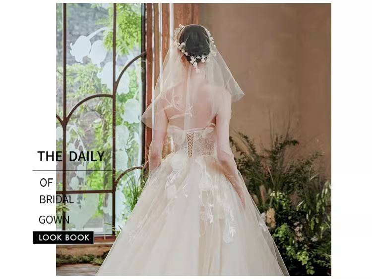 champagne wedding dresses for bride